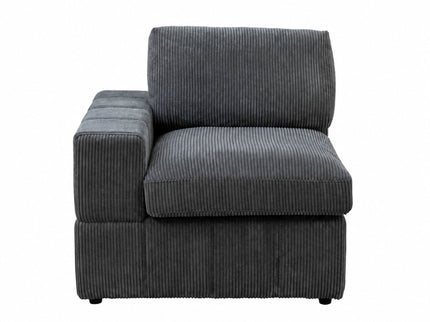 Oversized Modular Sectional Sofa 3 Piece Set For Living Room - Dark Gray