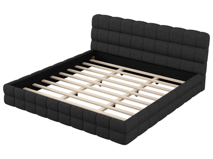 Upholstered Platform Bed With Headboard