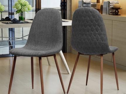 Elegant Dining Chair Set With Fabric