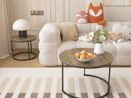 Round Nesting Coffee Table (Set of 2)