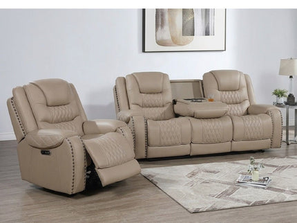 Power Motion Sofa Set With USB Ports And Adjustable Headrests