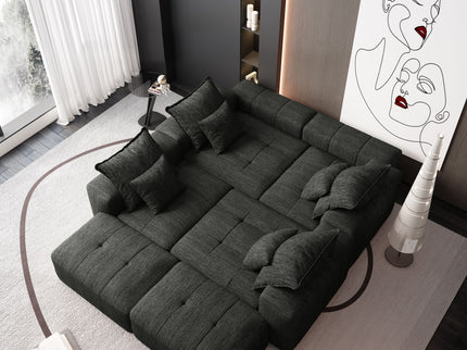 Modern Oversized Diy Combination Modular Sectional Sofa With Pillows