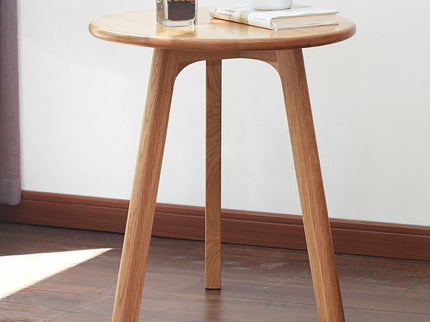 Round Small End Table, Side Table For Bedroom & Balcony