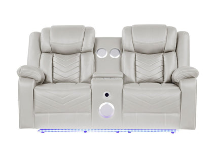 Challenger - LED Power Recliner Loveseat
