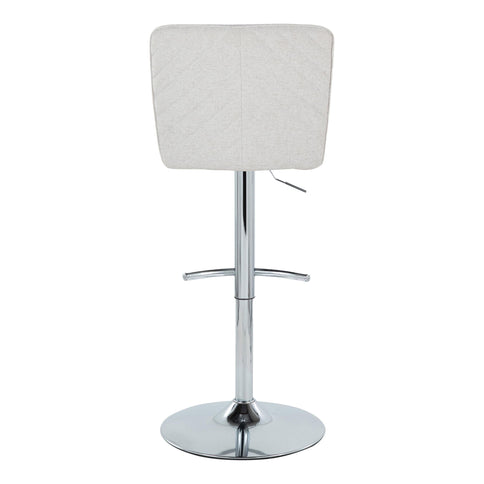 Henry - Contemporary Adjustable Barstool With Swivel & Rounded T Footrest (Set of 2)