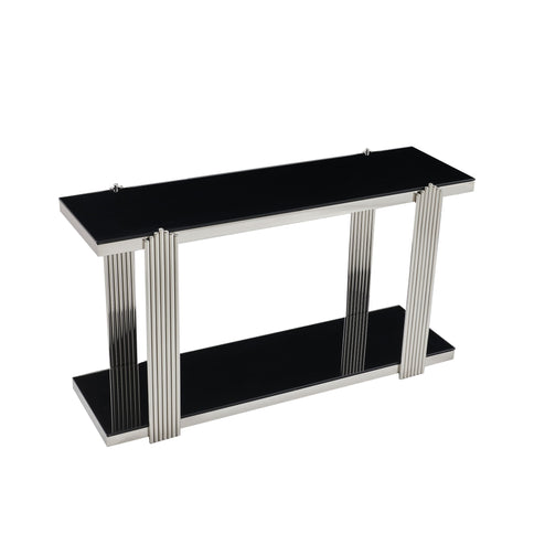 Console Table With Double Tier Storage