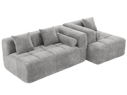 Sectional Free Combined Sofa With 2 Side Pockets