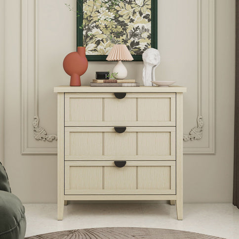 3 Drawer Cabinet, For Bedroom - Natural