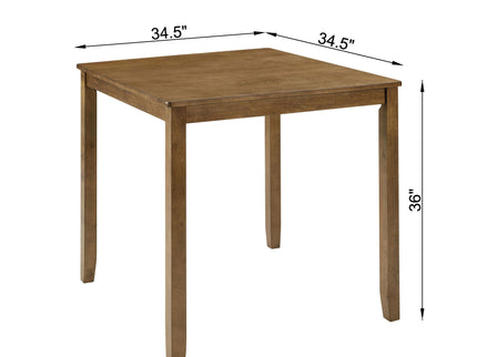 Dining Square 4 Person Counter Height Table, Only The Table - Oak
