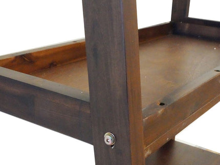 Ladder Shelf, Ladder Style Display Shelf - Natural Wood / Brown