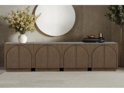 Modern Sideboard Buffet With Arched Cabinet Doors
