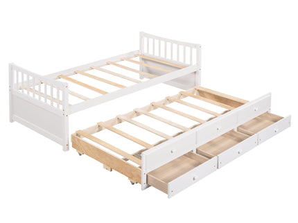 Twin Size Daybed With Trundle And Drawers