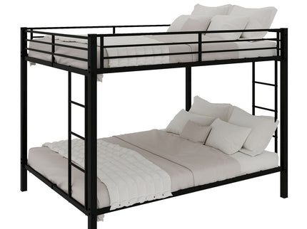 Bunk Bed For Kids, Convertible Frame With Ladders & Guardrail