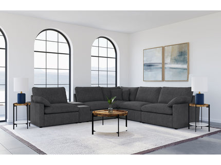 Hollander - 6 Piece Modular Power Reclining Sectional - Dark Gray