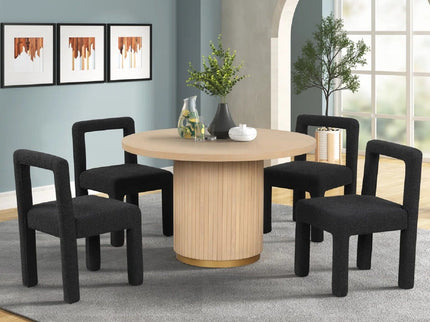 Dining Chairs With Square Open Back (Set of 2)