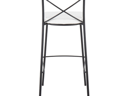 Modern Charlotte - Contemporary Fixed Height Barstool (Set of 2)