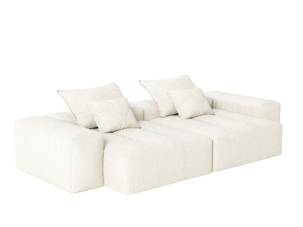 Modern Oversized Diy Combination Modular Sectional Sofa With Pillows