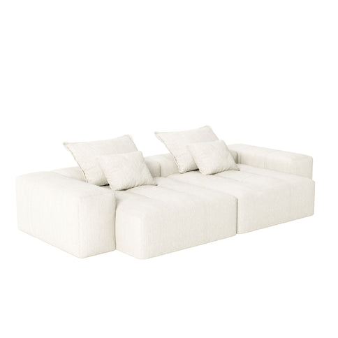 Modern Oversized Diy Combination Modular Sectional Sofa With Pillows