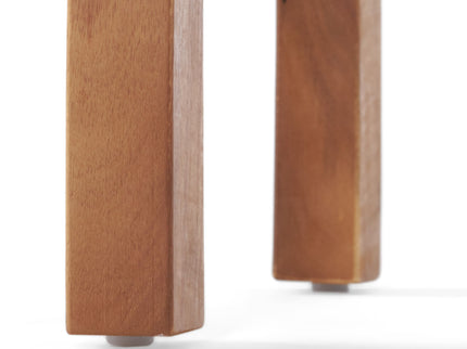 Kinesis - Outdoor Side Table With Slatted Top And Wood Frame