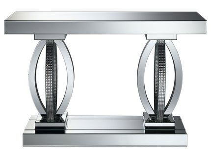 Drea - Entryway Sofa Console Table - Silver