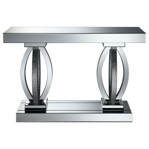 Drea - Entryway Sofa Console Table - Silver
