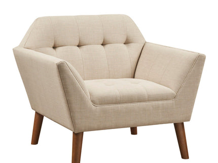 Modern Lounge Chair With Button Tufting