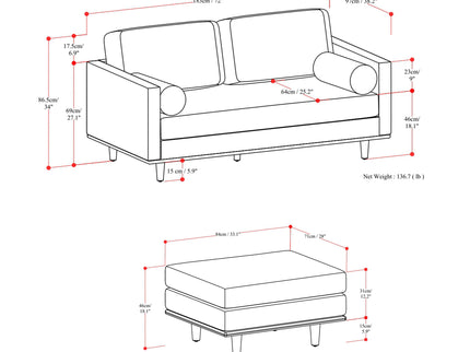 Morrison - Sofa And Ottoman Set