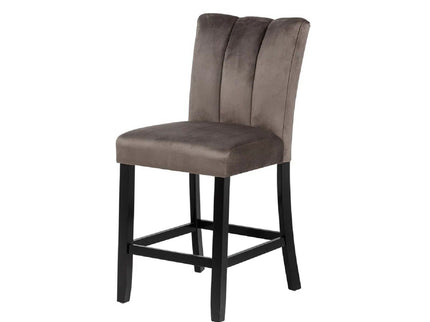 5 Piece Counter Dining Set With Table, Chairs - Black / Brown