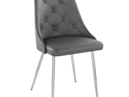 Marche - Contemporary Dining Chair With Metal Legs (Set of 2)