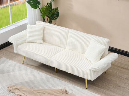 Luxury Foldable Double Sofa Bed With Folding Armrests