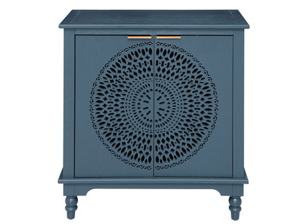 Hollow - Carved 2 Doors Accent Cabinet