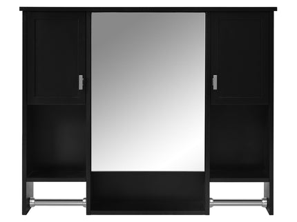 Wall Mounted Bathroom Storage Cabinet With Mirror, Medicine Cabinet With Towel Bar