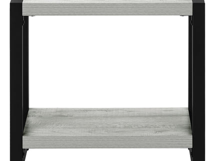 Accent Side Table, Narrow, Small, 2 Tier, Contemporary And Modern