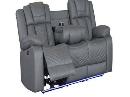 Raize - Power Living Room Set With Storage Console And Cup Holders