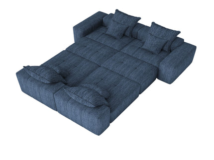 Modern Oversized Diy Combination Modular Sectional Sofa & Pillows