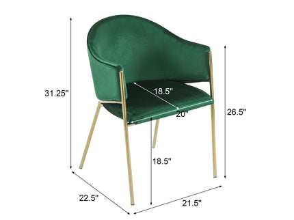 Modern Upholstered Dining Chair With Frame And