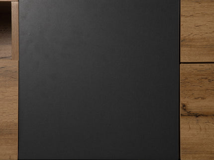 TV Stand For 80'' TV With Double Storage Space, Media Console Table With Drop Down Door