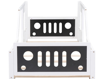 Classic Car Shaped Platform Bed With Wheels