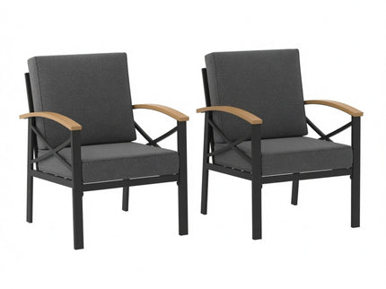 Outdoor Patio Armchair, All Weather (Set of 2)