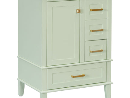 Bathroom Vanity, Modern Bathroom Cabinet With Sink Combo Set, Bathroom Storage Cabinet With A Soft Closing Door And 3 Drawers, Solid Wood Frame