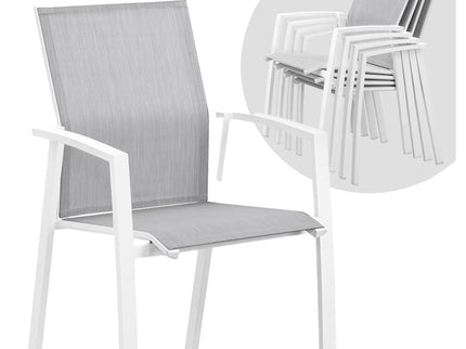 Patio Stackable Dining Chairs (Set of 4)