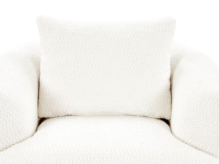 360° Swivel Barrel Sofa Chair With Throw Pillow, Upholstered Accent Chair