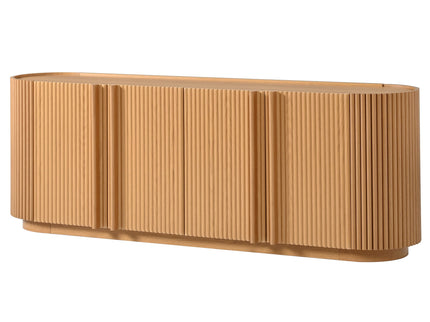 TV Stand With Fluted Tambour Style Door