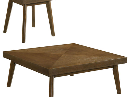 Aidan - 2 Piece Square Coffee And End Table Set - Walnut