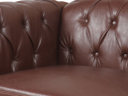 Traditional Square Arm Removable Cushion 3 Seater Sofa