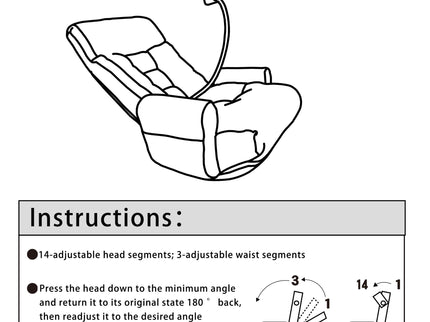 Adjustable Swivel Lounge Chair With 360 Degree Rotating Seat And Headrest Support