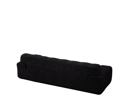 Cloud Series Minimalist Button Tufted Square Arm 3 Seater Sofa