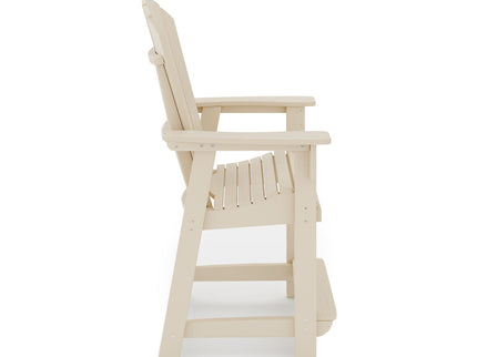 Adirondack Style Counter Chair Stylish HDPE Poly Lumber For Dining, Patio, And Garden Comfort