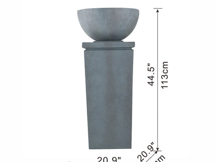 Zen Bowl Water Fountain, Outdoor Bird Feeder / Bath Fountains, Relaxing Water Feature For Garden