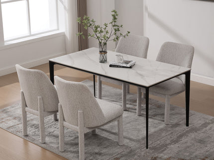 Wide Minimalist Dining Chair